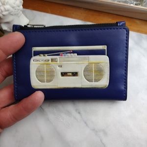 COACH "boom box" zip wallet